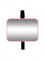 1pc Shatterproof Baby Car Mirror, Universal Rearview for Safe Monitoring of Car Seat, Easy to Install.