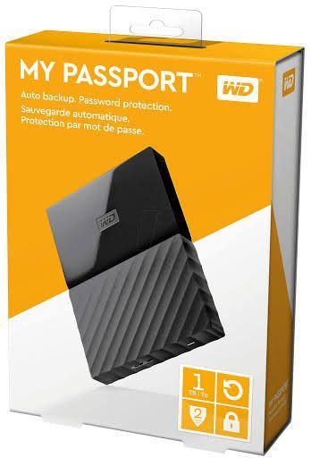 WD (WESTERN DIGITAL) My Passport 1TB Portable External Hard Drive HDD