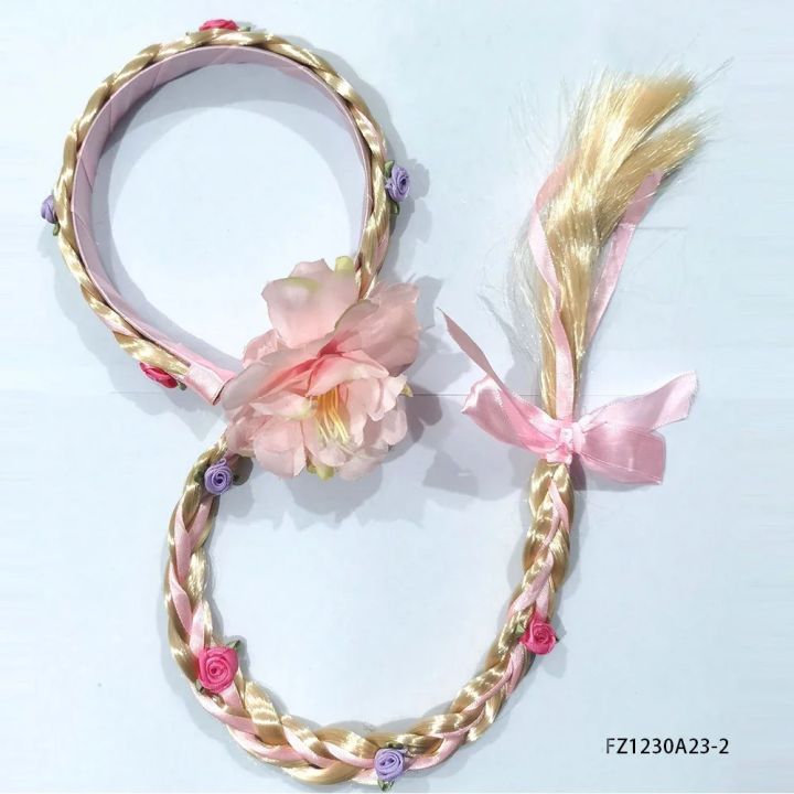 Princess%20Dress%20Up%20Wigs%20Princess%20Rapunzel%20Long%20Braided%20Wig%20Headbands%20with%20Flowers%20Adorn%20for%20Girls%20Costume%20Accessories%20-%20Image%204