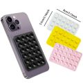 Silicone Suction Phone Holder Mat Multifunctional Suction Cup Wall Stand Square Anti-Slip Single-Sided Case Mount Back Sticker.