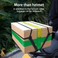 Universal 60/90CM Motorcycle Helmet Straps Hook Luggage Retractable Elastic Rope Fixed Strap Luggage Reflective Multi-functional.