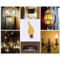 Four-color 3V Led Cob Flash Candles Edison Flame LED Filament 2200K Diode Birthday Party Decoration Light Bulb Accessories DIY. 