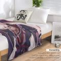 genshin scaramouche #2 Throw Blanket Soft Plush Plaid fluffy blanket. 
