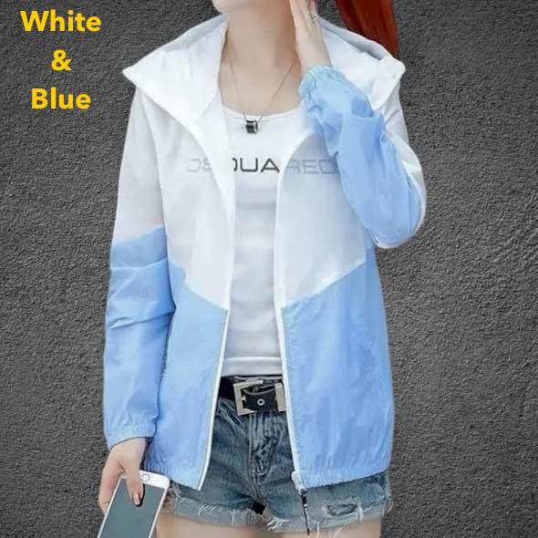 Women’s Single Layer Transparent Matching Lightweight Jacket For Summer Wear