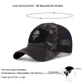 Unisex Skull Embroidered Top with Patch Breathable Baseball Caps Spring and Autumn Outdoor Adjustable Casual Hat Sunscreen Hat. 