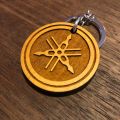 Yamaha- Bike- Biker- Logo Keychain- All Natural Nepali/Nepalese Wood/Wooden Keyring/Keychain. 