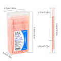 200Pcs/Box Double Head Dental Floss Interdental Toothpick Brush Brush Teeth Stick Dental Oral Care Toothpicks Floss Pick. 