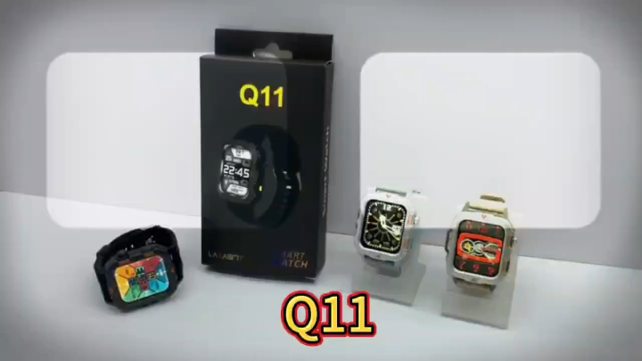 Timack® Q11 Smart Watch 1.96inch Large Screen HD Bluetooth Call Voice Assistant Men Smartwatch Sports Fitness Tracker