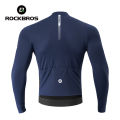 ROCKBROS Cycling Jersey Men's Autumn/Winter Fleece Warm Windproof Bicycle Jersey Heat Storage Breathable MTB Bike Jersey. 