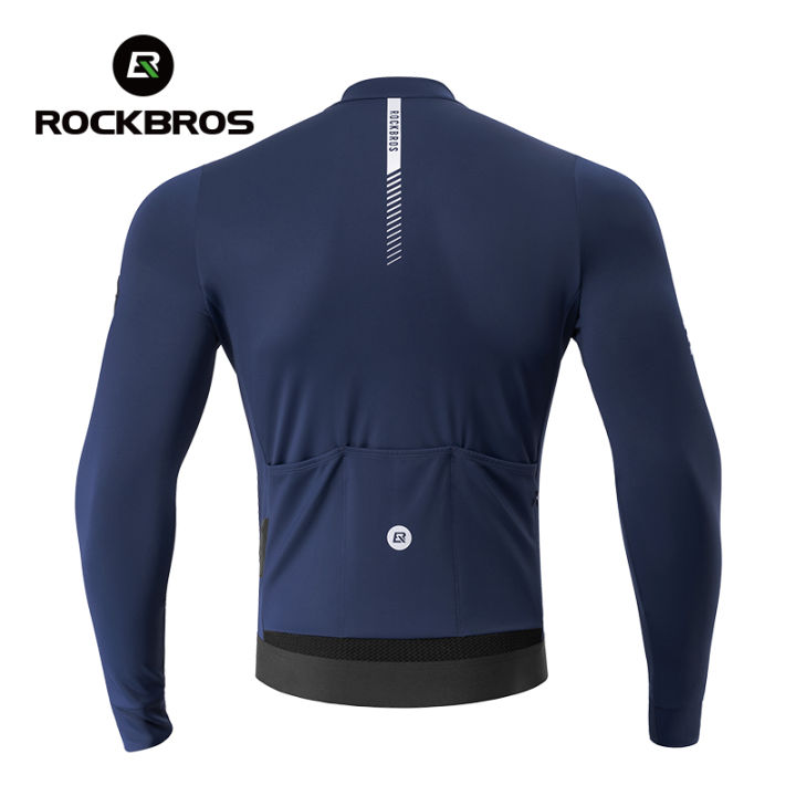 ROCKBROS%20Cycling%20Jersey%20Men's%20Autumn/Winter%20Fleece%20Warm%20Windproof%20Bicycle%20Jersey%20Heat%20Storage%20Breathable%20MTB%20Bike%20Jersey%20-%20Image%206
