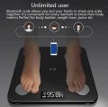 Personal Weighing Scale BMI Body Digital Bathroom Scale LED iOS and Android Lifetime Free App. 