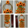 Pipe Cleaner Flowers Dream Catcher New Decorations. 