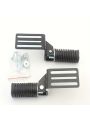 2pcs Foldable Metal Motorcycle Foot Pegs - Comfortable Street Cruise Pedals for Enhanced Riding Experience. 