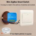 Smart Life ZigBee Switch Module Supports 2 Way Light Control Timing 16A KWh Energy Monitor Works with Tuya  Home Alexa. 