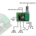 DIY 3W Stereo Bluetooth Audio Amplifier Pam8403 Volume Control Amplifier + Bluetooth Audio Receiver 5V 2A Operate SD Card USB Pen driver Decoder Mp3 FM Dancing LED Display.