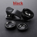 3in1 Fisheye Wide Angle Micro Camera Lens for iPhone Xiaomi Redmi 3IN1 Zoom Fish Eye Len on Smartphone Lenses with Phone Clip.