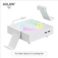 Aolion RGB Cooling Fan Host Dust Proof Cover Mesh Filter Jack Stopper Kit For Xbox Series X Game Console Handle Rack Accessories.