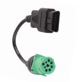 9 Pin Male Head to 16 Pin OBD2 Truck Diagnostic Scanner Cable Adapter for Cummins Diesel Engine. 