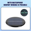 1/5/10pcs 6V 2W 70mA Solar Power 80MM DIY Mini Polycrystalline Silicon Solar Cell Module Circle Round Solar Panel Epoxy Board. 