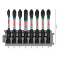 BOSCH 2608522328 Professional PZ/PH Impact Control Screwdriver Bit Set Head Universal Batch Holder 8Pcs Power Tool Attachments. 