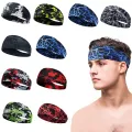 1PC Unisex Fitness Anti Sweating Band Running Headband Sports Absorbing Yoga Hair. 