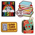 Quotations Embroidered Patches For Clothing DIY Badge Adhesive Patches Funny Cartoon Patches On Clothes Stickers Appliques. 