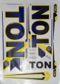 NEW 3D TON Branded Cricket Bat Stickers TON EMBOSSED Cricket Bat Sticker Best Quality. 