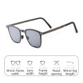 Portable Sunglasses New Ultra Light Stainless Steel Folding Sunglasses Fishing Polarized Retro Square Sunglasses HD Fashionable.