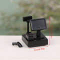 1/12 Scale Supermarket Store Decor Miniature Dollhouse Food Scales Barcode Scanner Cashier Laptop Model Doll House Accessories. 