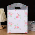 50pcsThanks Bag with Handle,Boutique Packaging Bag Souvenir Bag Plastic Floral Tote Bag,Birthday Party Wedding SouvenirBag.