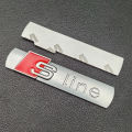 3D Metal Logo S Line Badge Decal Emblem Car Sticker For Audi Sline Q3 Q5 Q7 A1 A2 A3 A4 A5 S3 S5 SQ5 SQ7 RS5 RS7 TT Accessories. 