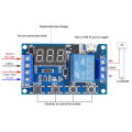 DC 6-30V Timer Relay Programmable Delay Relay Module Cycle Timer with LCD Display / 5V Micro USB, Smart Home Controller. 
