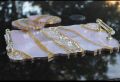 HANDMADE Large Rose Gold Glitter Decorative Resin tray Elegant Tray W/ Crystal Clear & Gold Handles Perfume Tray Geode Resin Tray Coasters. 