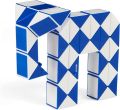 Rubik’s Connector Snake, Cubes 3D Puzzle Game Stress Relief Fidget Toy Activity Cube Travel Game Gift Idea, for Adults & Kids Ages 8 and up. 