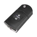 DANDKEY 2/3 Buttons Folding Flip Car Remote Key Shell Fob Case Cover For MAZDA 2 3 5 6 MX5 Uncut Blade With Battery Holder. 