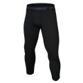 Men's football and basketball leggings, high elasticity training, sports fitness, 7-point leggings, quick drying, breathable. 