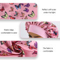 1PC Pink Butterfly Satin Sleep Bonnet & Headband Set - Adjustable Hair Protector for Daily, Makeup & Skincare Constellation.