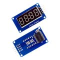 TM1637 LED Display Module For Arduino 7 Segment 4-Bits 0.36Inch Red Anode Digital Tube LED brightness adjustable with clock hour. 