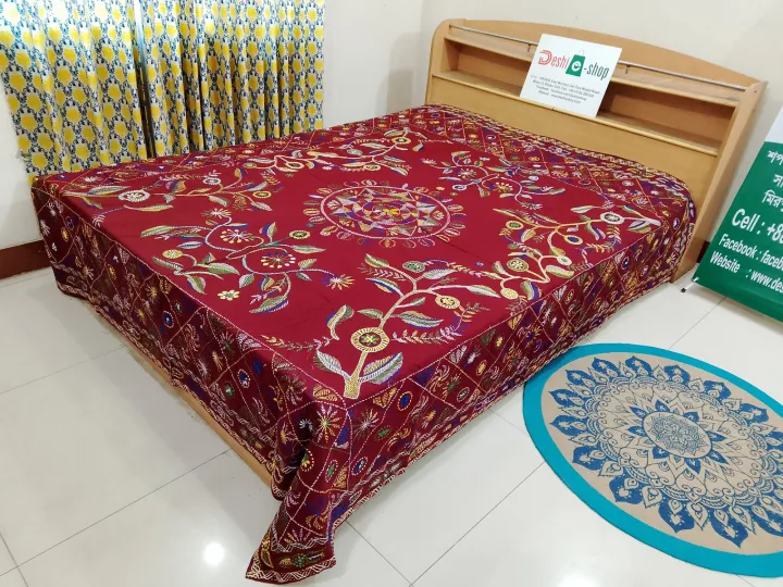 100%25%20Cotton%20hand%20stitch%20king%20size%20nakshi%20kantha%20-%20Image%202