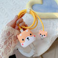 4Pcs/Set Cute 3D Cartoon Cable Protector For iPhone / iPad 18W/20W Charger Case Phone Wire Cord Organizers. 