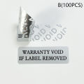 100Pcs Warranty Protection Sticker Security Seal Brittle Paper Tamper Proof Warranty Void Label Stickers Adhesive Label Guanante. 