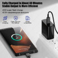 PD 45W Charger Fast Charging Phone Adapter For Samsung Galaxy S24 S23 S22 S25 Ultra A54 A15 A35 A55 5G Charger USB Type C Cable. 