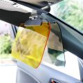 Dual Purpose Car Sun Visor - Day & Night Anti Glare Visor Extender with Night Driving Shield & UV Protection for SUVs, Trucks. 