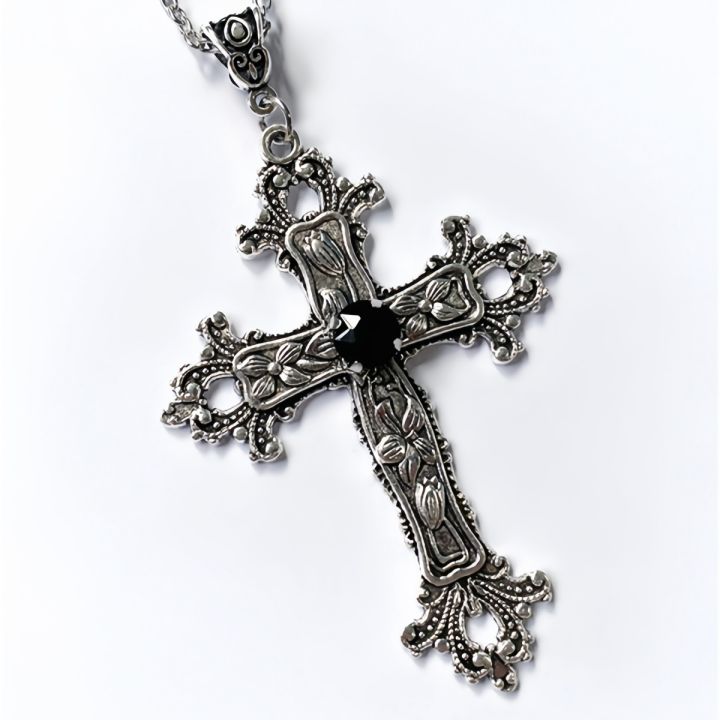 Y2K%20Punk%20Crystal%20Big%20Cross%20Pendant%20Necklaces%20for%20Women%20Men%20Gothic%20Irregular%20Cross%20Clavicle%20Chain%20Necklaces%20Aesthetic%20Jewelry%20-%20Image%204
