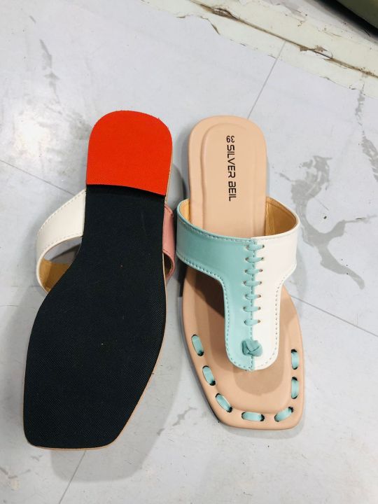 Premium%20Quality%20Ladies%20Fashionable%20Flat%20Sandal%20%7C%20Girls%20Fashionable%20Simple%20Slipper%20%7C%20%20One%20Bolt%20-%20Image%204