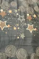 Chocolate print bed sheet white with 2 pillow cases. 