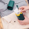 Oho 2in1 toothbrush holder storage box with magnetic suction cup holder storage bathroom space saving creative fashion. 