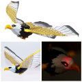 Eagle Fake Hawk Decoy Statue Bird Scarer Hanging Eagle Fake Eagle To Scare Birds Away Flying Bird Repellent Scarer Garden Decor. 