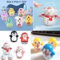 Express Deals Hub:Random Stress Relief 10 PCS Mini Roly-Poly Wobbling Toy Self-righting Doll Small Desktop Toy to Solve Your Irritability for Kids or Adult. 