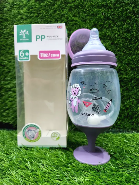 "Minitree%202-in-1%20Wide%20Neck%20Baby%20Feeding%20Bottle%20with%20Stand%20%E2%80%93%20Anti-Colic%20Nipple,%20BPA-Free,%20Soft%20Silicone%20Teat,%20330ml%20(11oz),%20Easy%20to%20Clean,%20Leak-Proof,%20Suitable%20for%20Newborns%20&%20Infants%20%E2%80%93%20Multiple%20Colors"%20-%20Image%204